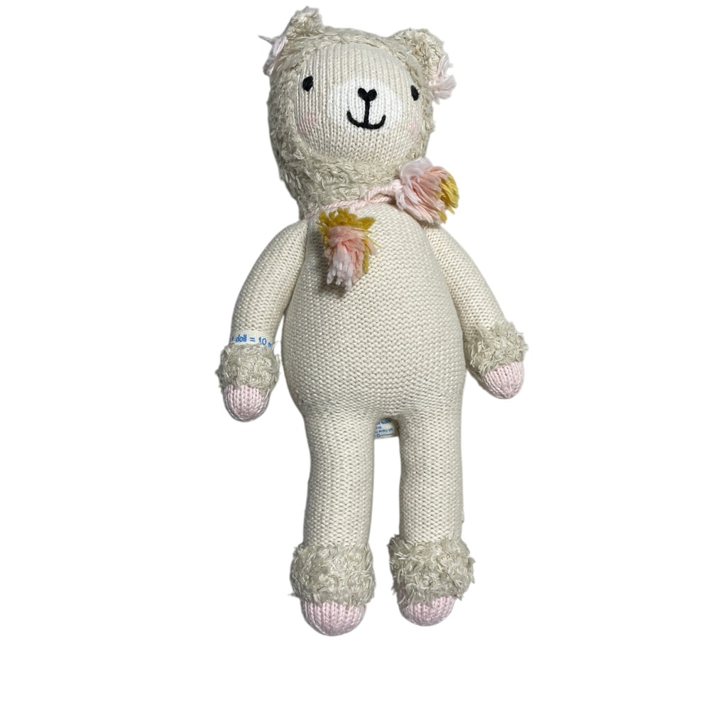 Cuddle + Kind Stuffed Animal Baby Lola The Llama (gently loved, some wear)